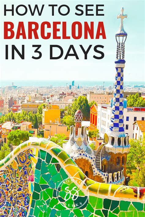3 days barcelona itinerary.